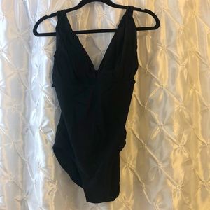 Black One Piece Bathing Suit